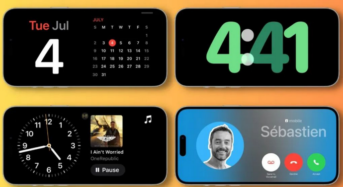 新吴苹果手机维修分享iOS17横屏充电待机显示有什么好处 