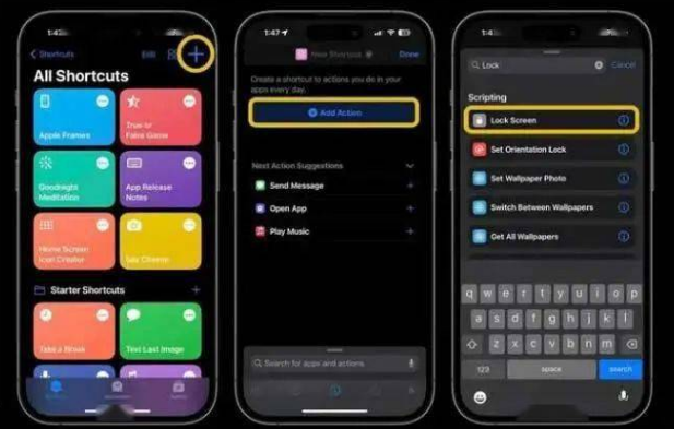新吴苹果14锁屏维修店分享iPhone14升级iOS16.4后如何创建锁屏快捷方式 